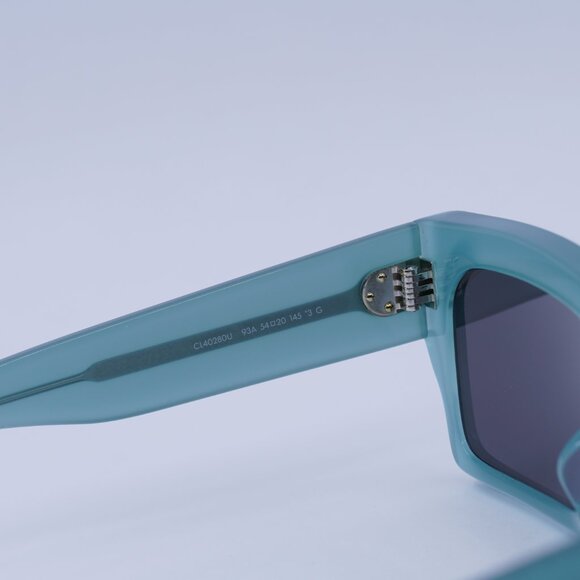 🕶️ New Celine CL40280U 93A Sunglasses - Shiny Lime Transparent Frame - Picture 6 of 10